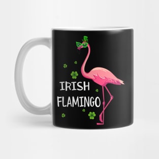 Funky Irish Flamingo Apparel Green Bird St Pattys Day Mug
